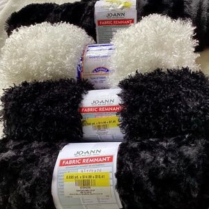 Silky Faux Fur Fabric, 4 pieces